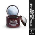 Black hairline powder for natural hairline coverage