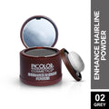 Grey hairline powder for natural root touch-up