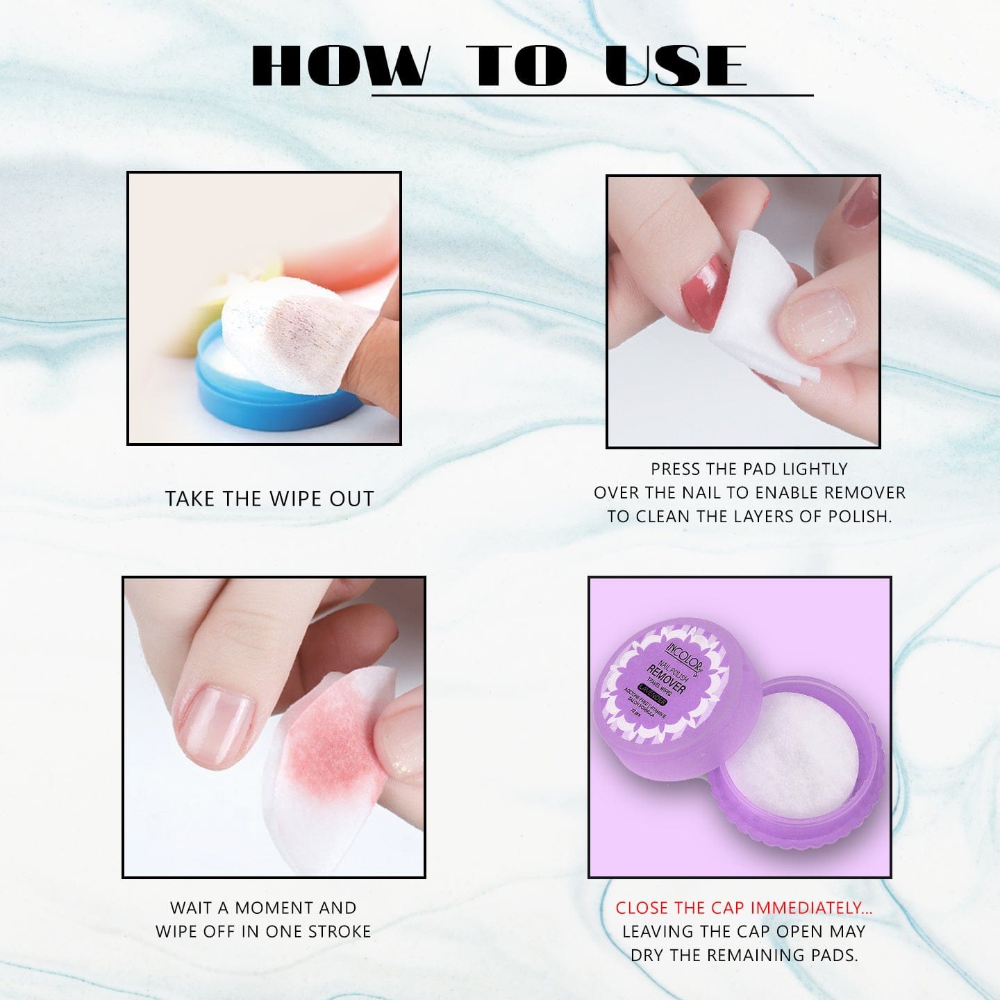 Nagellackentferner Wattepads, 400 Stück, Fusselfrei – Für Gel, Nail Art & Nagelreinigung