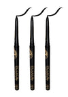 INCOLOR Combo of 3 Auto Kajal & Eyeliner (Black) 0.35 g